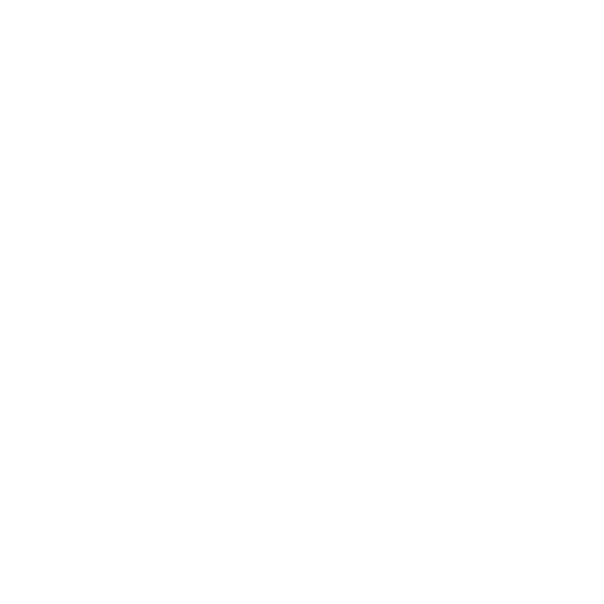 White line art icon of a microscope centered on a solid black background.